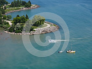 Lagoons on the edges of Lake Ontario