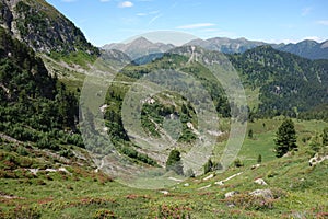 Lagorai mountain range in the eastern Alps in Trentino, Italy