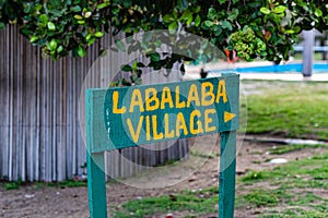 Lagos Beaches; A sign post in La campagne tropical beach resort Ibeju Lekki photo