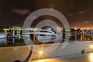 Lagos Nigeria creeks at night