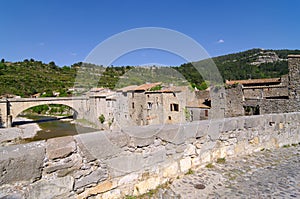 Lagrasses village in cathar mountains