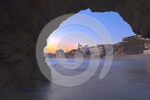 Laguna Beach through the keyhole cave