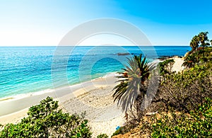 Laguna Beach shore seen from above