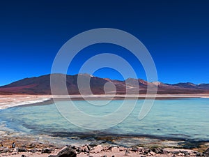 Laguna Blanca en Bolivia