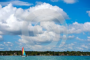 Laguna de Bacalar Lagoon in Mayan Mexico