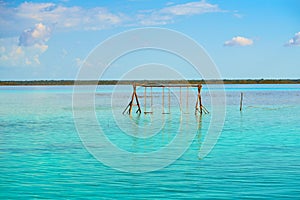 Laguna de Bacalar Lagoon in Mayan Mexico