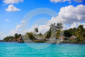 Laguna de Bacalar Lagoon in Mayan Mexico