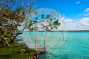 Laguna de Bacalar Lagoon in Mexico