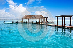 Laguna de Bacalar Lagoon in Mayan Mexico