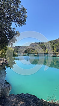 Laguna de la lengua in Ruidera in Castilla la Mancha, Spain photo