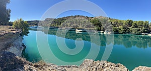 Laguna de la lengua in Ruidera in Castilla la Mancha, Spain photo