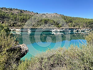 Laguna de la lengua in Ruidera in Castilla la Mancha, Spain photo