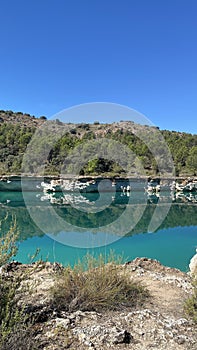 Laguna de la lengua in Ruidera in Castilla la Mancha, Spain photo