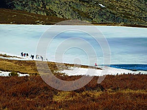 Laguna de los Peces, Sanabria, Zamora, spain photo