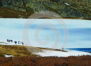 Laguna de los Peces, Sanabria, Zamora, spain photo