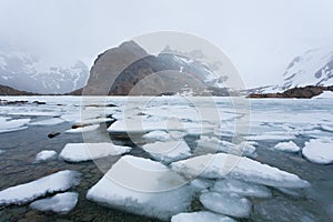 Laguna de Los Tres view, Fitz Roy mountain, Patagonia