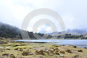 Laguna de Mucubaji lake in Merida, Venezuela photo