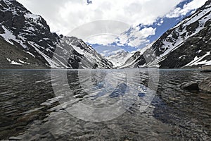 Laguna del Inca is a lake in the Cordillera region, Chile, near the border with Argentina. The lake is in the Portillo region