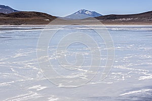 Laguna Honda in English `Deep Lagoon` in sud Lipez Altiplano reserva Eduardo Avaroa - Bolivia