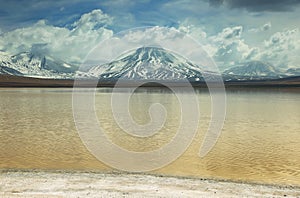 Laguna lejia (bleach lake) in Atacama region