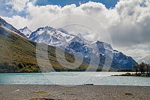 Laguna Madre e Hija lake in National Park Los Glaciares, Patagonia, Argenti photo