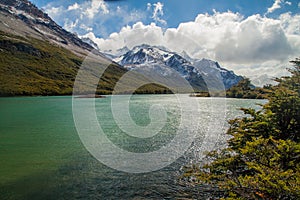 Laguna Madre e Hija lake in National Park Los Glaciares, Patagonia, Argenti photo