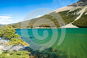 Laguna Madre e Hija lake in National Park Los Glaciares, Patagonia, Argenti photo