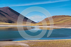 Laguna Miniques in the Atacama Desert, Chile, South America