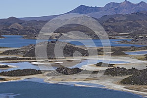 Lagunas de Cotacani in Lauca National Park in Chile photo