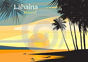 Lahaina in West Maui, Maui County, Hawaii, United States