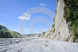 Lahar river valley mount pinatubo philippines photo