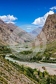 Lahaul valley in Himalayas