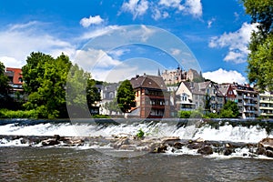 Lahn river in Marburg