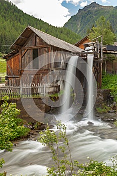 Lahner Saege, a historic sawmill, Ulten Valley, South Tyrol,