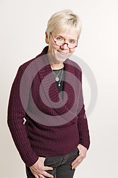 Laid back mature woman