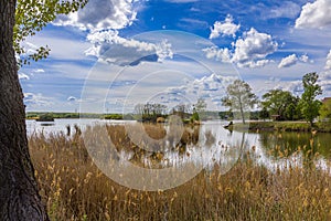 Lake Adamov in western Slovakia