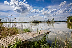 Lake Adamov in western Slovakia