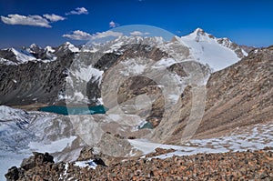 Lake in Ala Archa in Kyrgyzstan