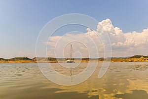 The lake in Almodovar del Rio