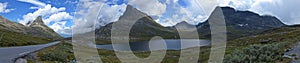 Lake Alnesvatnet at the road Trollstigen, More og Romsdal county, Norway