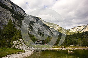 Lake Altaussee in early autumn, Austria