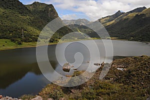 Lake in the Andes, Ecuador