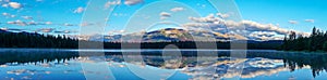 Lake Annette at Jasper National Park, Alberta, Canada