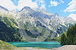 The Anterselva lake, South Tirol, Italy photo