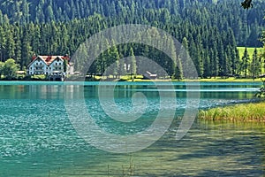 The Anterselva lake, South Tirol, Italy photo
