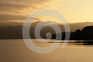 Lake Arenal at sunset, Costa Rica