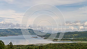 Lake arenal and surrounding rainforest in the Alajuela region of Costa Rica