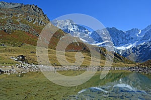 Lake Arpitetta and the Weisshorn