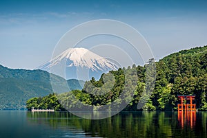 Lake Ashi and Mount Fuji