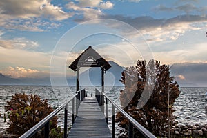 Lake Atatlan Pier, Guatemala